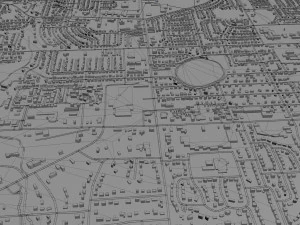 warner robins city georgia usa 30km 3D Model