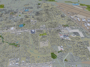 warner robins city georgia usa 30km 3D Model