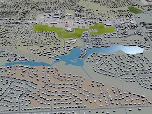 warner robins city georgia usa 30km 3D Model
