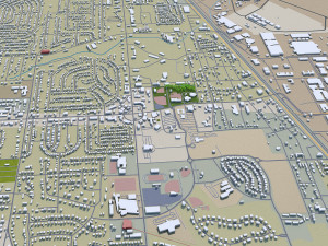 warner robins city georgia usa 30km 3D Model