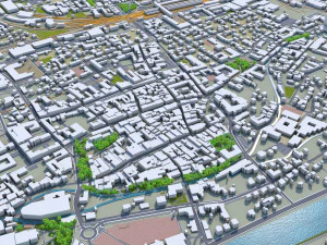 wels city austria 20km 3D Model