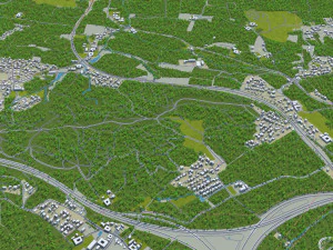 wels city austria 20km 3D Model