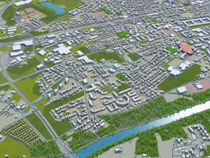 wels city austria 20km Modelo 3D