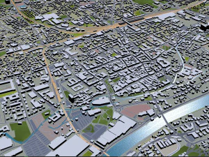 wels city austria 20km 3D Model
