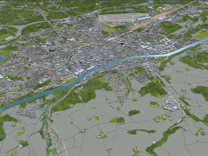 wels city austria 20km Modelo 3D