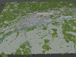 wels city austria 20km Modelo 3D