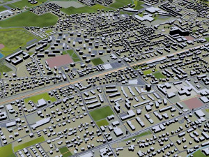 wels city austria 20km 3D Model