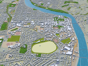 whanganui city new zealand 20km 3D मॉडल