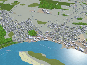 whanganui city new zealand 20km 3D मॉडल