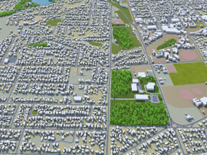 whanganui city new zealand 20km 3D मॉडल