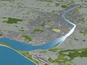 whanganui city new zealand 20km 3D मॉडल