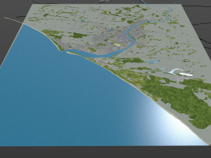 whanganui city new zealand 20km 3D मॉडल