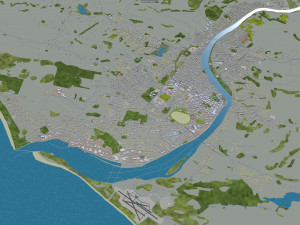 whanganui city new zealand 20km 3D मॉडल