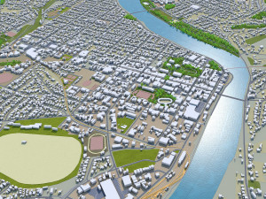 whanganui city new zealand 20km 3D मॉडल