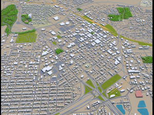 wichita falls city texas usa 30km Modelo 3D