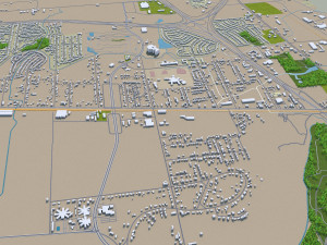 wichita falls city texas usa 30km Modelo 3D
