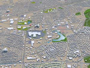 wichita falls city texas usa 30km Modelo 3D