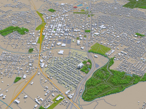 wichita falls city texas usa 30km Modelo 3D