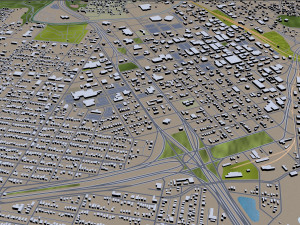 wichita falls city texas usa 30km Modelo 3D