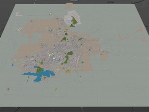 wichita falls city texas usa 30km Modelo 3D