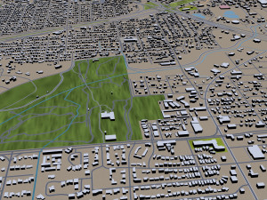 wichita falls city texas usa 30km Modelo 3D