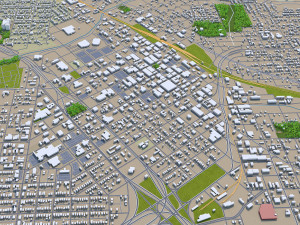 wichita falls city texas usa 30km Modelo 3D