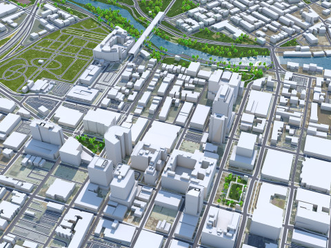 Wilmington city delaware usa 15km Modelo 3D