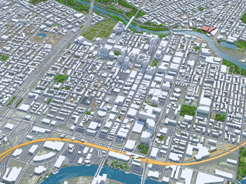 Wilmington city delaware usa 15km Modelo 3D