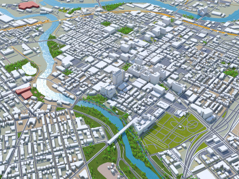Wilmington city delaware usa 15km Modelo 3D