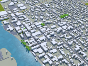 wilmington city north carolina usa 25km Model 3D