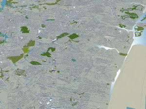 wilmington city north carolina usa 25km Model 3D