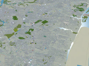 wilmington city north carolina usa 25km 3D Model