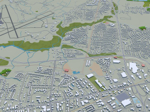 wilmington city north carolina usa 25km Model 3D