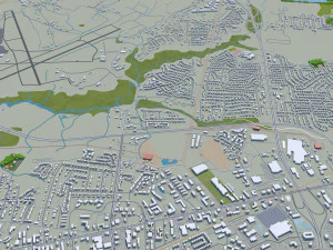 wilmington city north carolina usa 25km 3D Model
