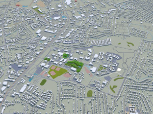 wilmington city north carolina usa 25km Model 3D