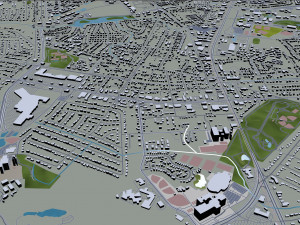 wilmington city north carolina usa 25km Model 3D