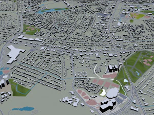 wilmington city north carolina usa 25km 3D Model