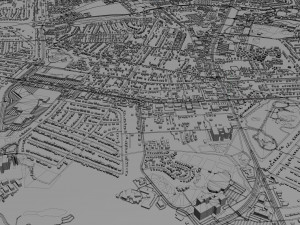wilmington city north carolina usa 25km Model 3D