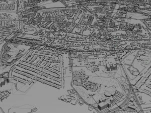 wilmington city north carolina usa 25km 3D Model
