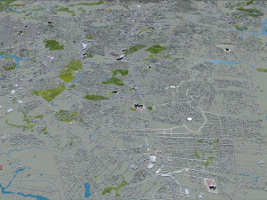 wilmington city north carolina usa 25km 3D Model