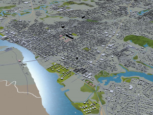 wilmington city north carolina usa 25km Model 3D