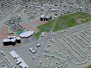 wilmington city north carolina usa 25km Model 3D