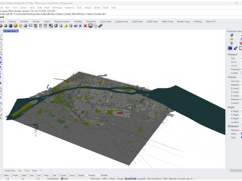 Windsor city ontario canada 30km 3D Model