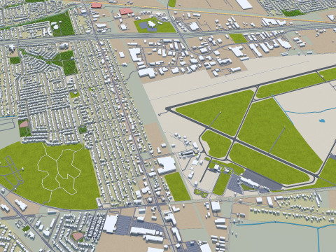 Windsor city ontario canada 30km 3D Model
