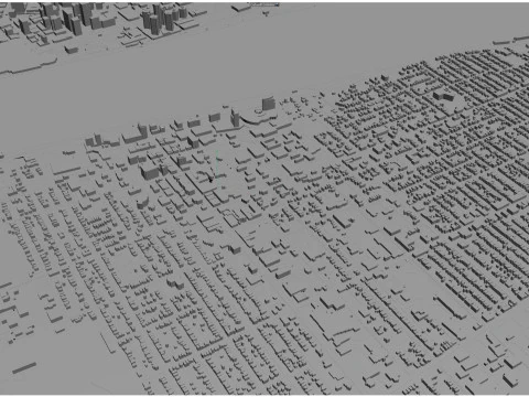 Windsor city ontario canada 30km 3D Model