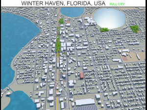 winter haven city florida usa 25km 3D Model