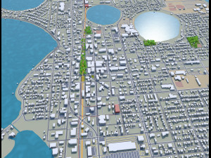 winter haven city florida usa 25km Modèle 3D