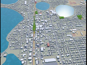 winter haven city florida usa 25km 3D Model
