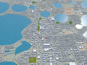winter haven city florida usa 25km Modèle 3D