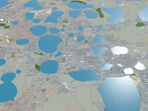winter haven city florida usa 25km Modèle 3D